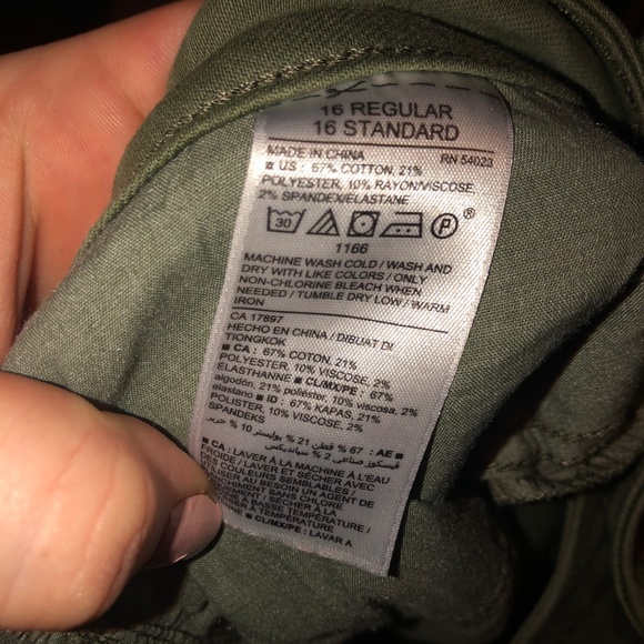 Army Green Old Navy Rockstar Jeans - Picture 4 of 4